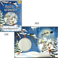 Weihnachten - Flashlight - Soundkarte und Lichtkarte im Format 14,8 x 21,0 cm - "Fröhliche Weihnachten und ein gesundes neues Jahr"