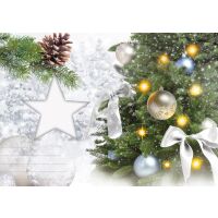 Weihnachten Flashlight Soundkarte und Lichtkarte 14,8 x 21,0 cm Frohe Weihnachten und ein gesundes neues Jahr! Lied: Stille Nacht