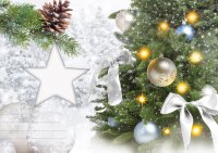 Weihnachten - Flashlight - Soundkarte und Lichtkarte im Format 14,8 x 21,0 cm - "Frohe Weihnachten und ein gesundes neues Jahr!"
