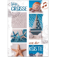 Allgemeine Wünsche - Soundkarte A5 im Format 14,8 x...