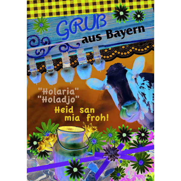 Allgemeine Wünsche - Soundkarte A5 im Format 14,8 x 21 cm - „Gruß aus Bayern“