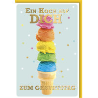 Geburtstag Glückwunschkarte mit Umschlag unte...