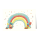 Geburtstag - Glückwunschkarte im Format 11,5 x 17 cm mit Umschlag - Regenbogen, Luftballons, Geburtstagstorten, Blumen, Geschenke - mit Goldfolie