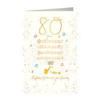 80. Geburtstag Skorpion`s Art – Karte mit Umschlag...