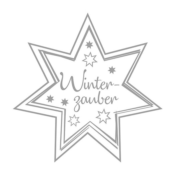 Weihnachten Servietten Lunch Napkin Lunch Format: 33 x 33 cm 3-lagig 20 Servietten Winterzauber Silver/White Stern