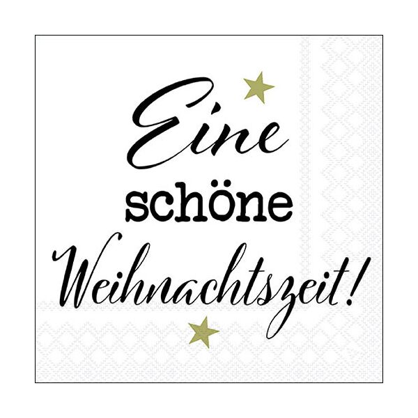 Weihnachten Servietten Lunch Napkin Lunch Format: 33 x 33 cm 3-lagig 20 Servietten Weihnachtszeit