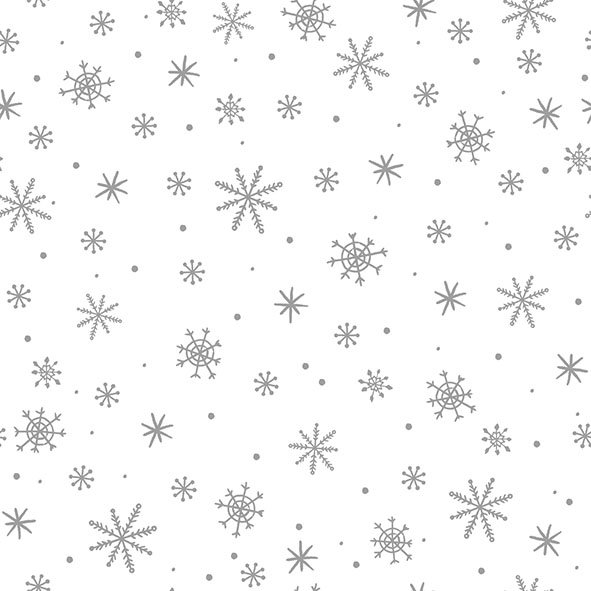 Weihnachten – Servietten Lunch – Napkin Lunch – Format: 33 x 33 cm – 3-lagig – 20 Servietten pro Packung – Crystals All Over Silver - silberne Sterne