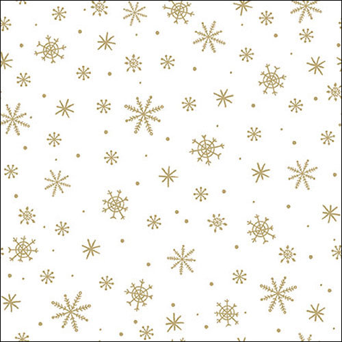 Weihnachten – Servietten Lunch – Napkin Lunch – Format: 33 x 33 cm – 3-lagig – 20 Servietten pro Packung –  Crystals All Over Gold FSC Mix