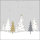 Weihnachten – Servietten Lunch – Napkin Lunch – Format: 33 x 33 cm – 3-lagig – 20 Servietten pro Packung –  Midnight Trees Grey FSC Mix