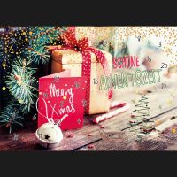Adventskalender A5 Glückwunschkarte im Format 14,8 x...