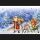 Adventskalender Glückwunschkarte im Format 16 x 21 cm mit Umschlag Stadt mit Schnee überdeckt, Weihnachtsmann, Schlitten, Tiere, Kinder mit Musikinstrumenten