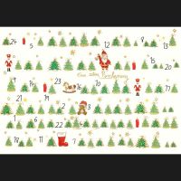 A Adventskalender A5 Glückwunschkarte im Format 14,8...