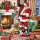 Weihnachten – Servietten Lunch – Napkin Lunch – Format: 33 x 33 cm – 3-lagig – 20 Servietten pro Packung –  Santa Interior FSC Mix