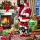 Weihnachten Servietten Lunch Napkin Lunch Format: 33 x 33 cm 3-lagig 20 Servietten Santa Interior