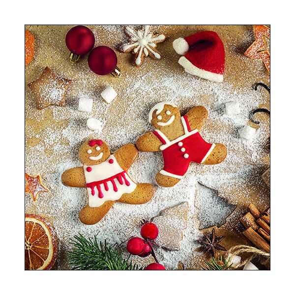 Weihnachten Servietten Lunch Napkin Lunch Format: 33 x 33 cm 3-lagig 20 Servietten Baking Cookies