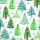 Weihnachten Servietten Lunch Napkin Lunch Format: 33 x 33 cm 3-lagig 20 Servietten Tree Pattern Green