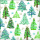 Weihnachten Servietten Lunch Napkin Lunch Format: 33 x 33 cm 3-lagig 20 Servietten Tree Pattern Green