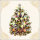 Weihnachten – Servietten Lunch – Napkin Lunch – Format: 33 x 33 cm – 3-lagig – 20 Servietten pro Packung – X-Mas Tree Cream FSC Mix