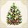 Weihnachten Servietten Lunch Napkin Lunch Format: 33 x 33 cm 3-lagig 20 Servietten X-Mas Tree Cream