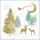 Weihnachten Servietten Lunch Napkin Lunch Format: 33 x 33 cm 3-lagig 20 Servietten Winter Forest