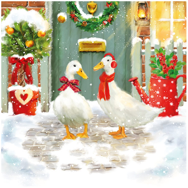 Servietten Papier 33x33cm 3-lagig Weihnachtsanhänger Motiv Servietten Papier 33x33cm 3-lagig Weihnachtsanhänger Motiv