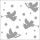Weihnachten Servietten Lunch Napkin Lunch Format: 33 x 33 cm 3-lagig 20 Servietten Trumpet Angels Silver FSC Mix Engel mit Trompete silber