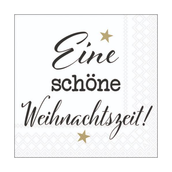Weihnachten Cocktail Servietten 25 x 25 cm 3-lagig 20 Servietten Weihnachtszeit