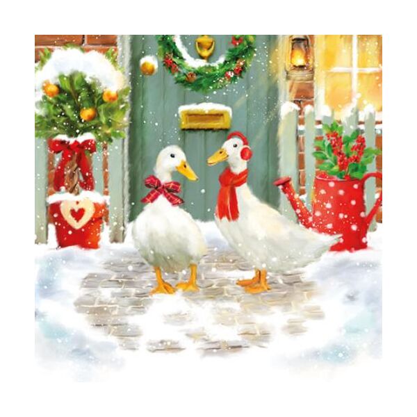 Weihnachten Cocktail Servietten 25 x 25 cm 3-lagig 15 Servietten Go For A Walk Spaziergang