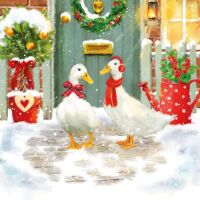 Weihnachten Cocktail Servietten 25 x 25 cm 3-lagig 15...