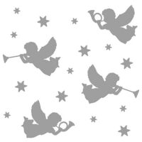 Napkin 25 Trumpet Angels Silver FSC Mix 25x25cmSeite69...
