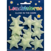 Leucht-Sticker 12 Sterne - Leuchtsterne - Glow in the dark