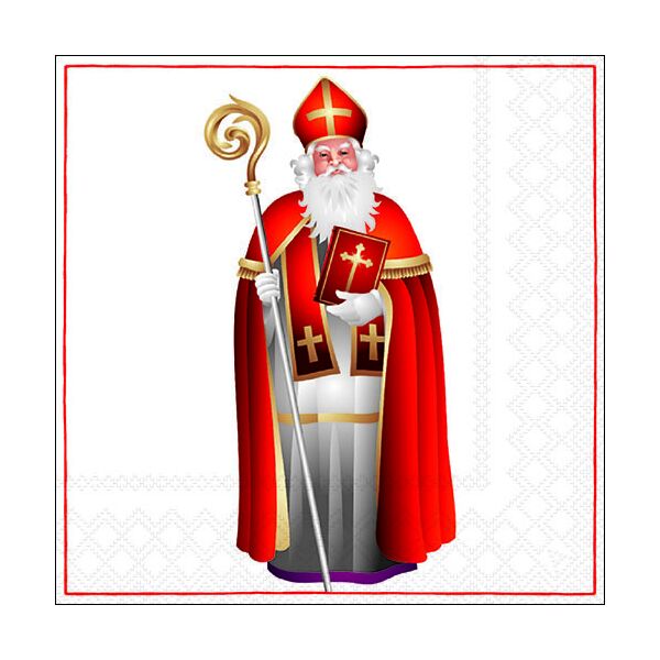 Servietten Lunch 33 x 33 cm 3-lagig 20 Servietten Nicholas St. Nikolaus