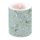 Weihnachten Kerze gross Candle Big Format: Ø 12 cm x 10 cm Mistletoe All Over Green Mistelzweig