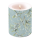 Weihnachten Kerze gross Candle Big Format: Ø 12 cm x 10 cm Mistletoe All Over Green Mistelzweig