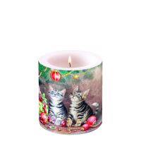 Weihnachten Kerze klein Format: Ø 7,5 cm x 9 cm 1...