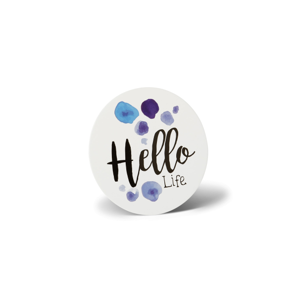 Allgemeine Wünsche Stand-Up-Greetings Grußkarte mit Umschlag 10 x 10 cm Hello Life Karten zum aufstellen