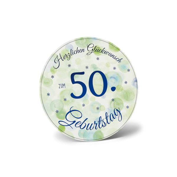 50. Geburtstag Stand-Up-Greetings Glückwunschkarte mit Umschlag Herzlichen Glückwunsch Karten zum aufstellen