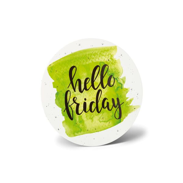 Allgemeine Wünsche Stand-Up-Greetings Grußkarte mit Umschlag 15 x 15 cm Hello Friday Hallo Freitag Karten zum aufstellen