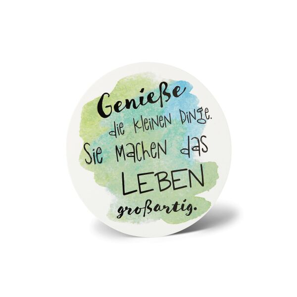 Allgemeine Wünsche Stand-Up-Greetings Grußkarte mit Umschlag 15 x 15 cm Genieße das Leben Karten zum aufstellen