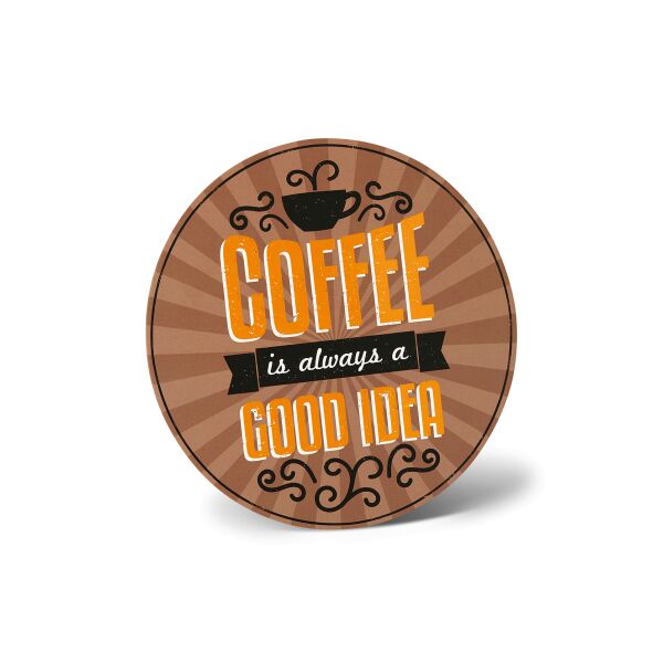Allgemeine Wünsche Stand-Up-Greetings Grußkarte mit Umschlag 15 x 15 cm Kaffee Gute Idee Karten zum aufstellen