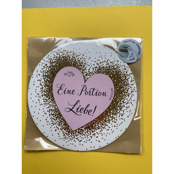 Allgemeine Wünsche Stand-Up-Greetings Grußkarte mit Umschlag 15 x 15 cm Herz Liebe Karten zum aufstellen