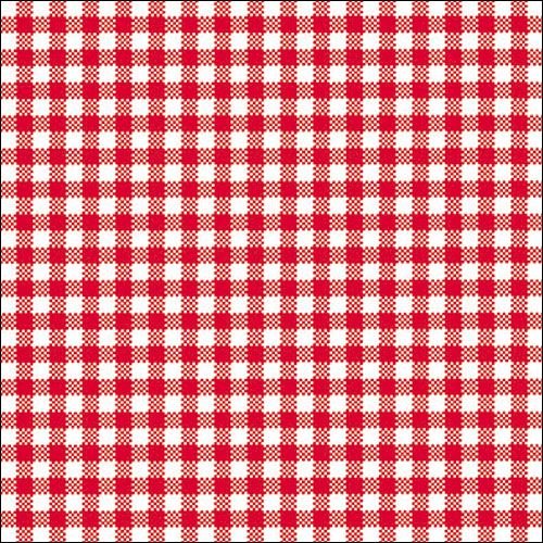 Servietten Lunch – Napkin Lunch – Format: 33 x 33 cm – 3-lagig – 20 Servietten pro Packung - Vichy Red – weiß rot kariert
