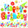 Servietten Lunch 33 x 33 cm 3-lagig 20 Servietten Happy Birthday bunt Geburtstag