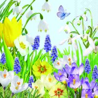 Servietten Lunch Spring Time Frühling 33 x 33 cm 20...