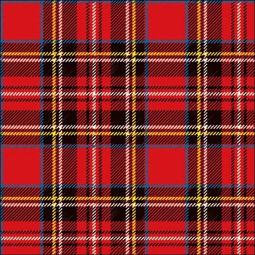 Servietten Lunch – Napkin Lunch – Format: 33 x 33 cm – 3-lagig – 20 Servietten pro Packung - Scottish Red – rot kariert