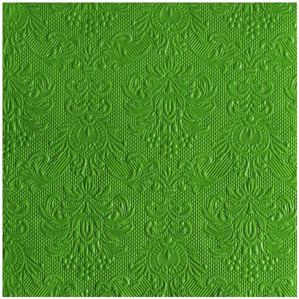 Servietten Lunch 33 x 33 cm 3-lagig mit Prägung 15 Servietten Elegance Summer Green grün