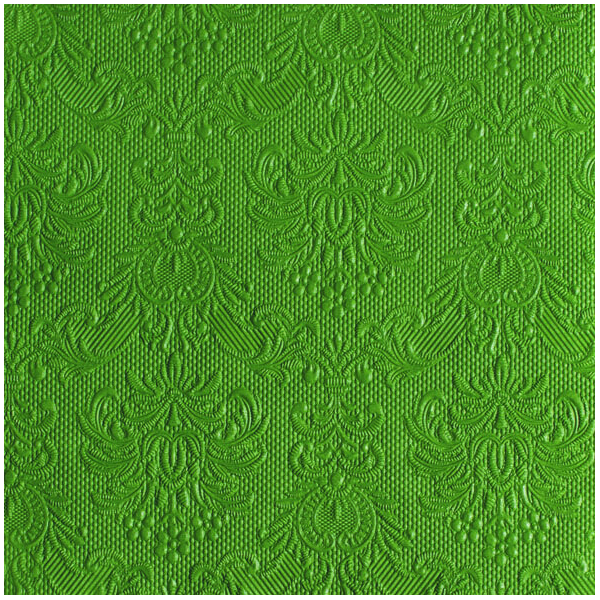 Servietten Lunch 33 x 33 cm 3-lagig mit Prägung 15 Servietten Elegance Summer Green grün