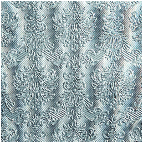 Servietten Lunch 33 x 33 cm 3-lagig mit Prägung 15 Servietten Elegance Silver Silber