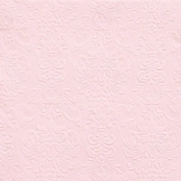 Servietten Lunch 33x33 cm mit Prägung 15 Servietten Elegance Pearl Pink – weiches rosa