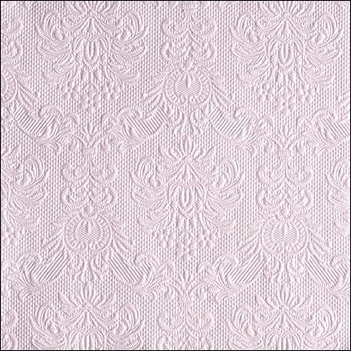 Servietten Lunch – Napkin Lunch – Format: 33 x 33 cm – 3-lagig – mit Prägung -  15 Servietten pro Packung - Elegance Pearl Lilac – weiches lila mit Prägung